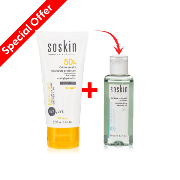 Soskin Sunscreen & Cleansing gel